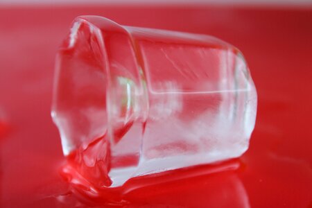 Red background red ice photo