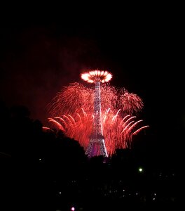 Eiffel tower paris july 14