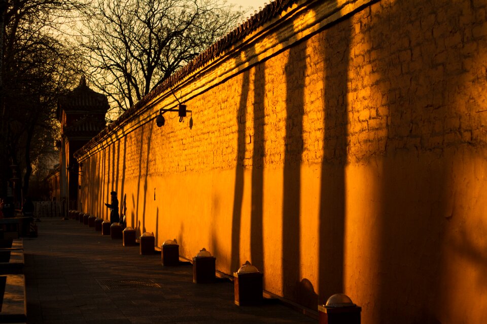 Sunset light and shadow beijing