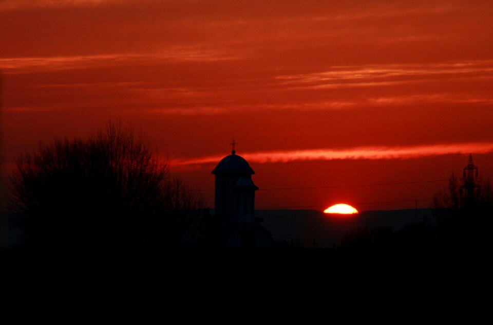 Sky cloud red