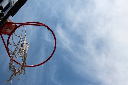 Hoop blue basketball photo