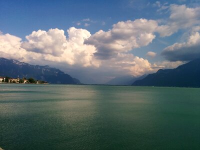 Switzerland vevey cloud photo