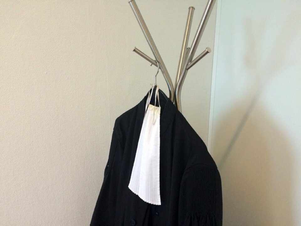 Lawyer bef coat hanger