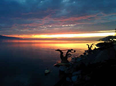 Vevey lake geneva switzerland photo