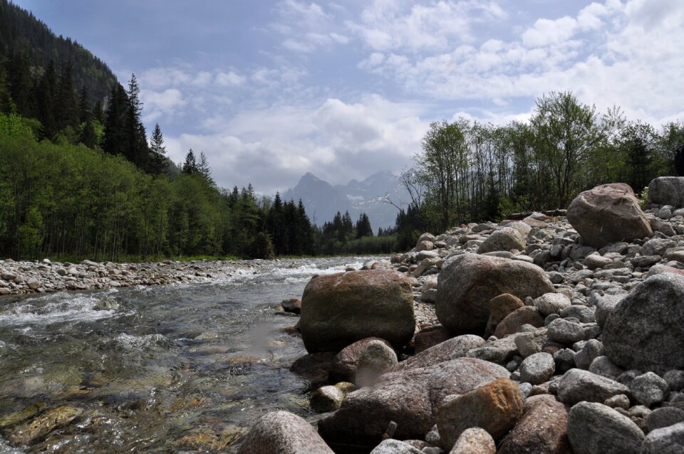 Mountains mountain stream nature