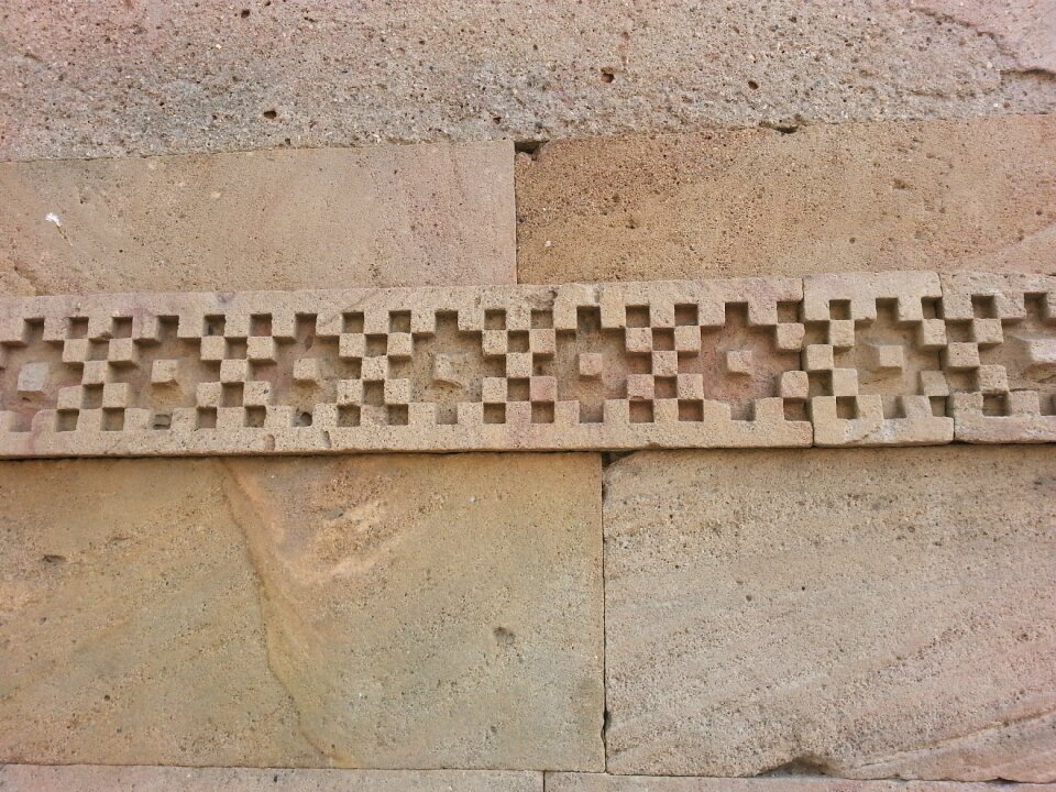 Stone square pattern