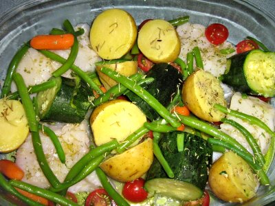 Green beans rosemary food
