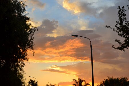 Landscape evening architecture