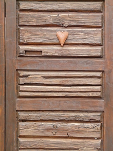 Wooden door bar love