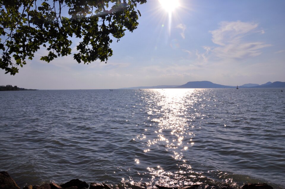 Lake balaton summer sunlight
