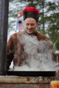 Traditions pancakes frying pan photo