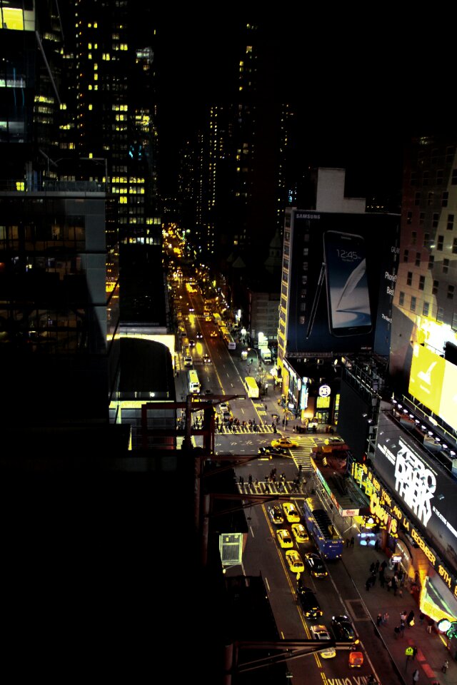 Night taxi yellow