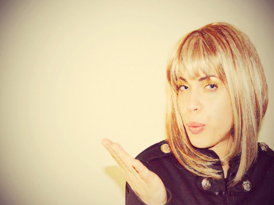 Blond caucasian european