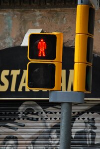 Pedestrian city facade