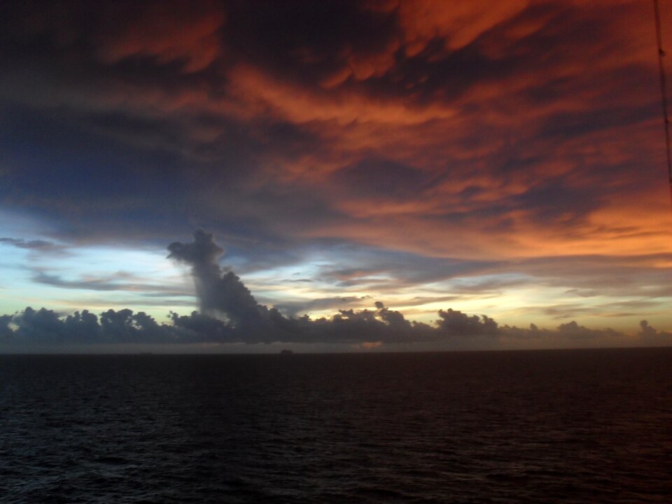 Sea water sky