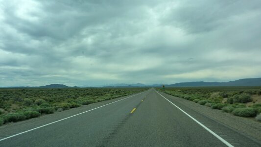 Nevada desert holiday endless road