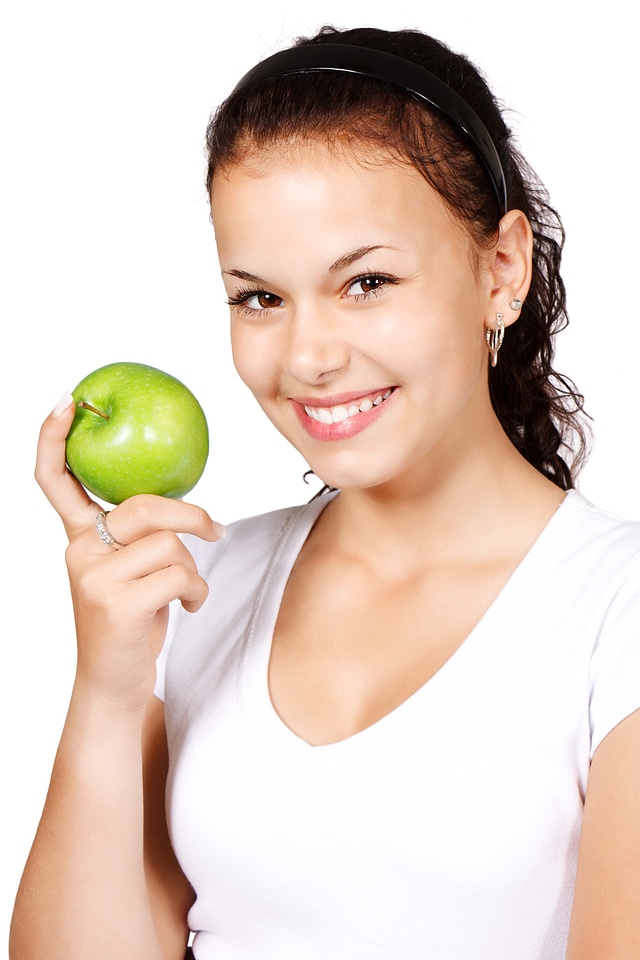 Eating food fruit