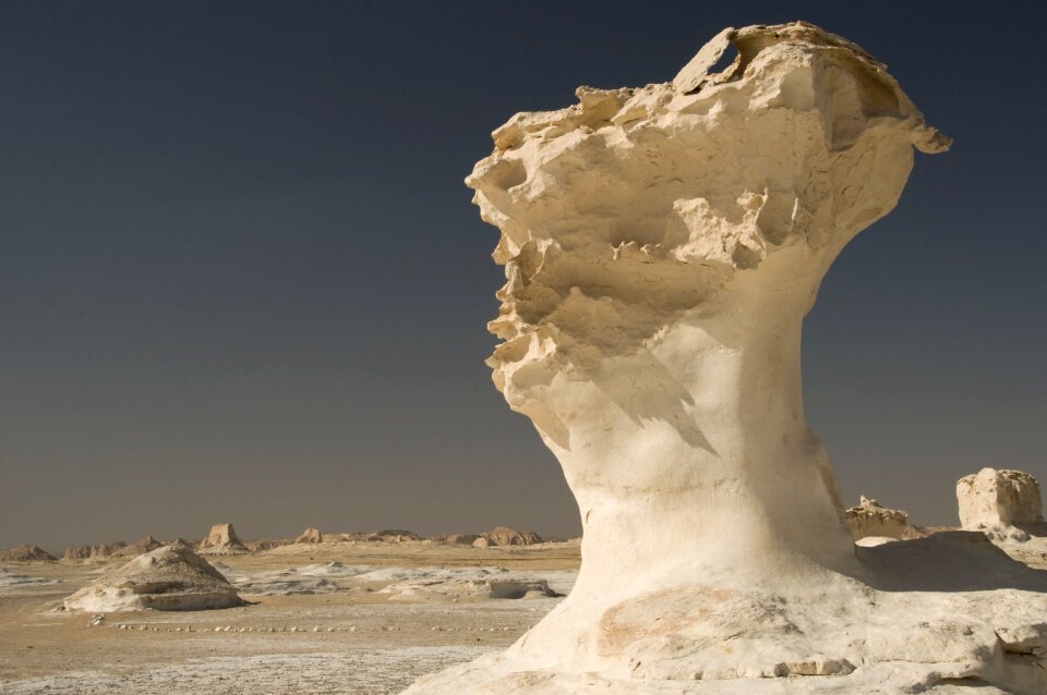 White desert sahara nature