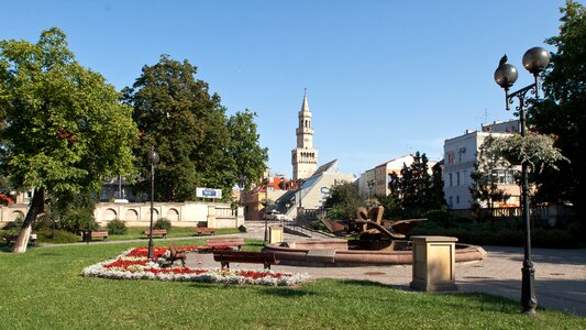 Panorama silesia historic town hall photo