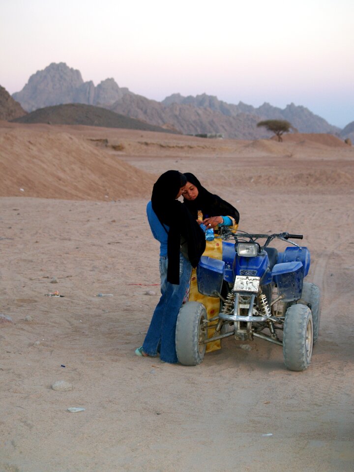 Desert a muslim quad bike