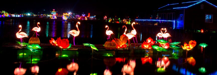 Lantern festival night view Free photos