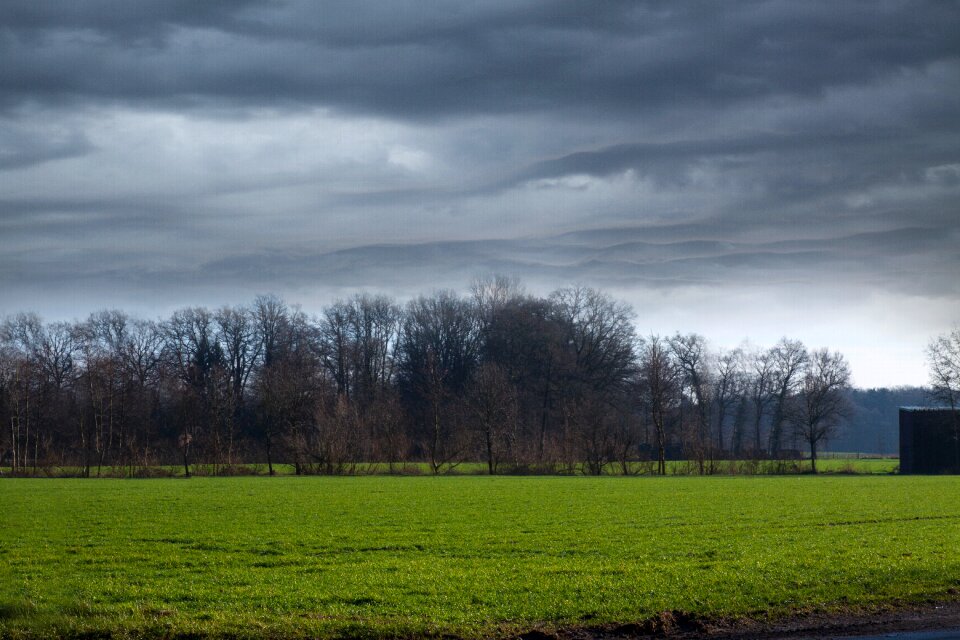 Sky landscape dark clouds