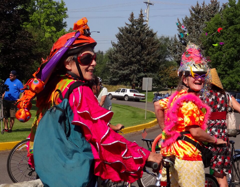 Bicycle people fun photo