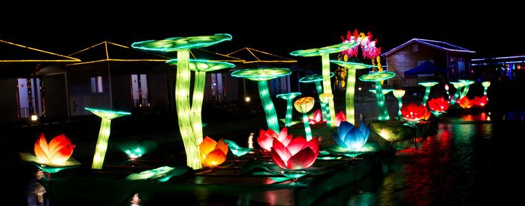 Lantern festival night view Free photos