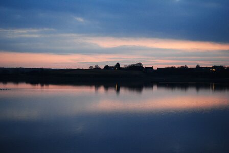 Water sunset sky