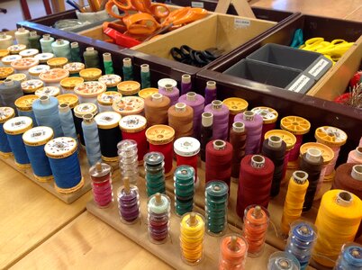 Sewing thread thread thread rollers photo