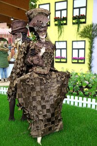 Decorated display dummy full body costume