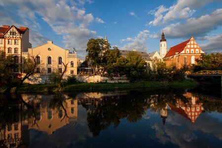 Silesia evening sun millrace