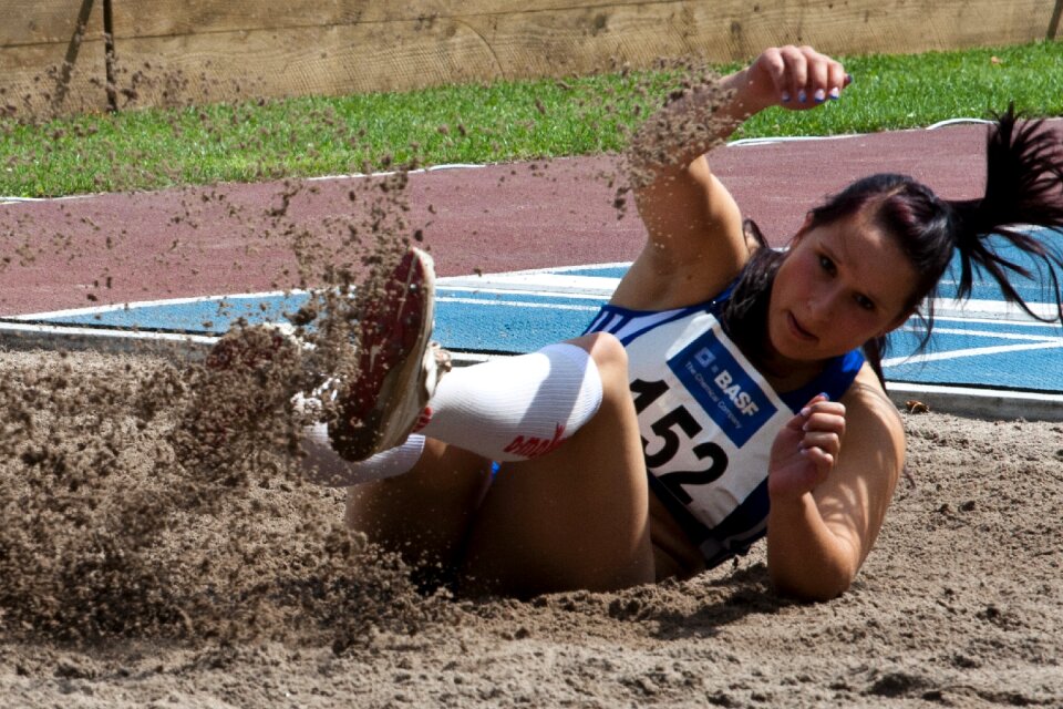 Athletics long jump junior gala mannheim
