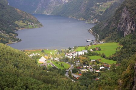 Norway the fjord village photo