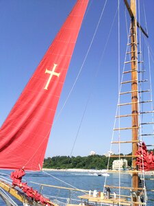 Yacht coast black sea coast photo