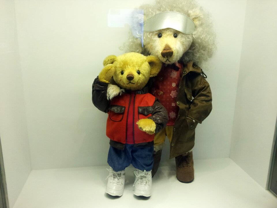 Doll display doll teddy bear