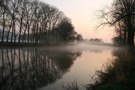 River morning fog