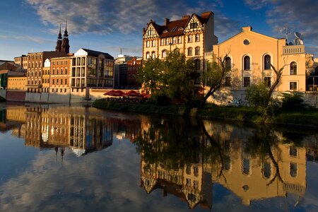 Silesia evening sun millrace