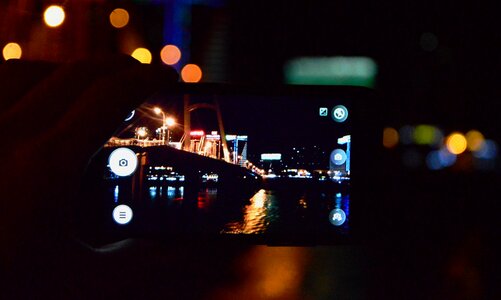 City out of focus small fresh