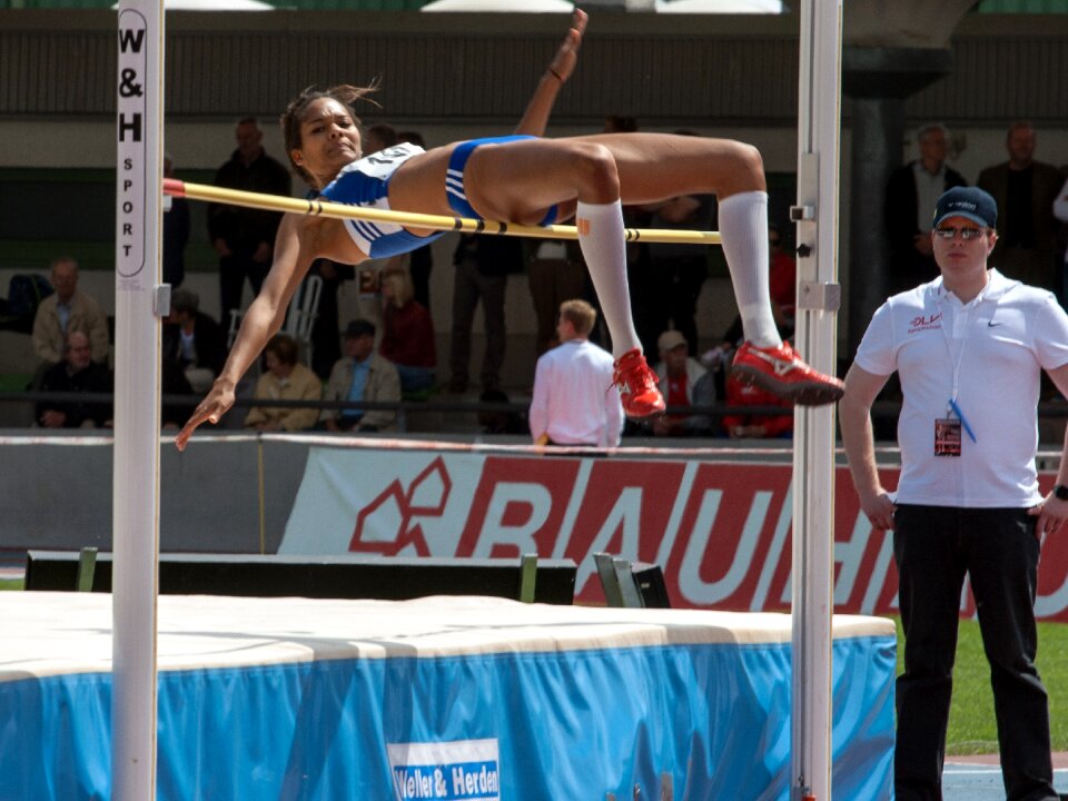 Athletics high jump junior gala mannheim