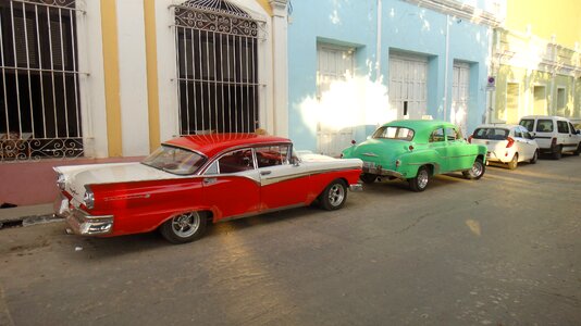 Red cuba havana photo