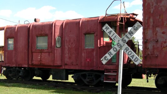 Railroad crossing photo