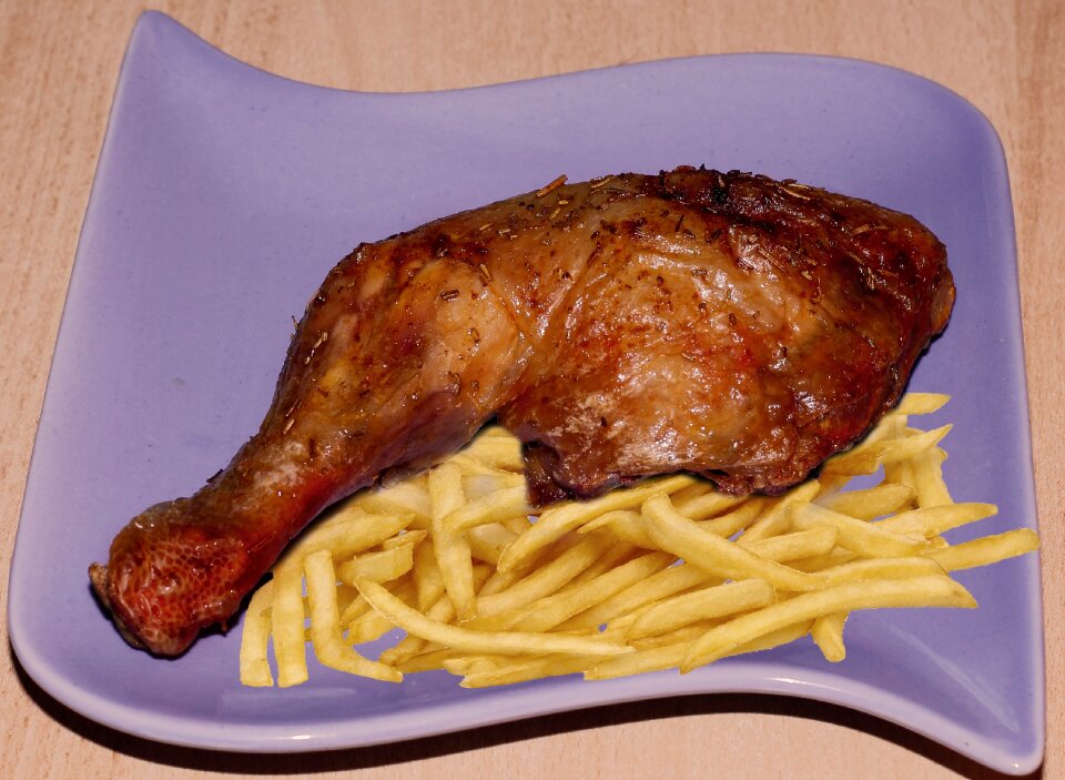 Food eat french fries