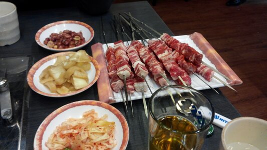 People's republic of china food spit skewers