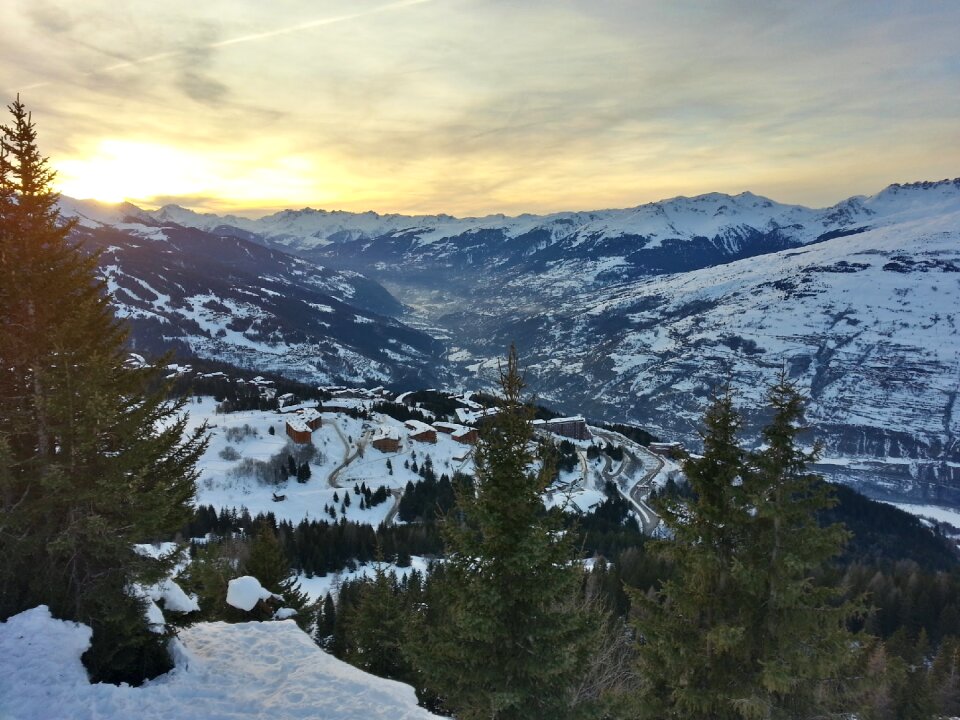 Sunset winter cold