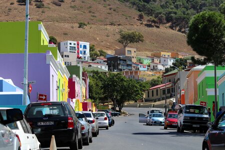 Colorful cape town south africa photo