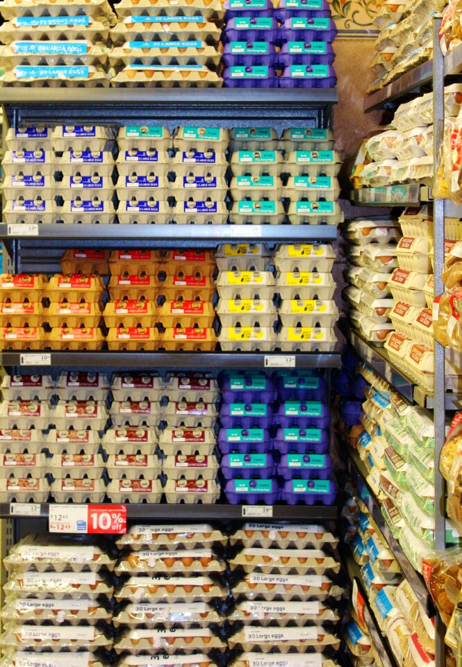 Colorful neat stacked