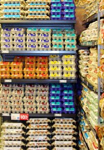 Colorful neat stacked