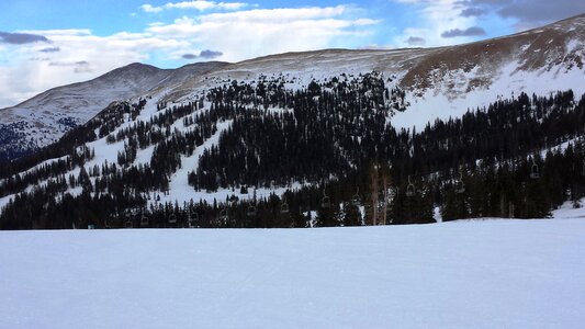 Mountains slope winter