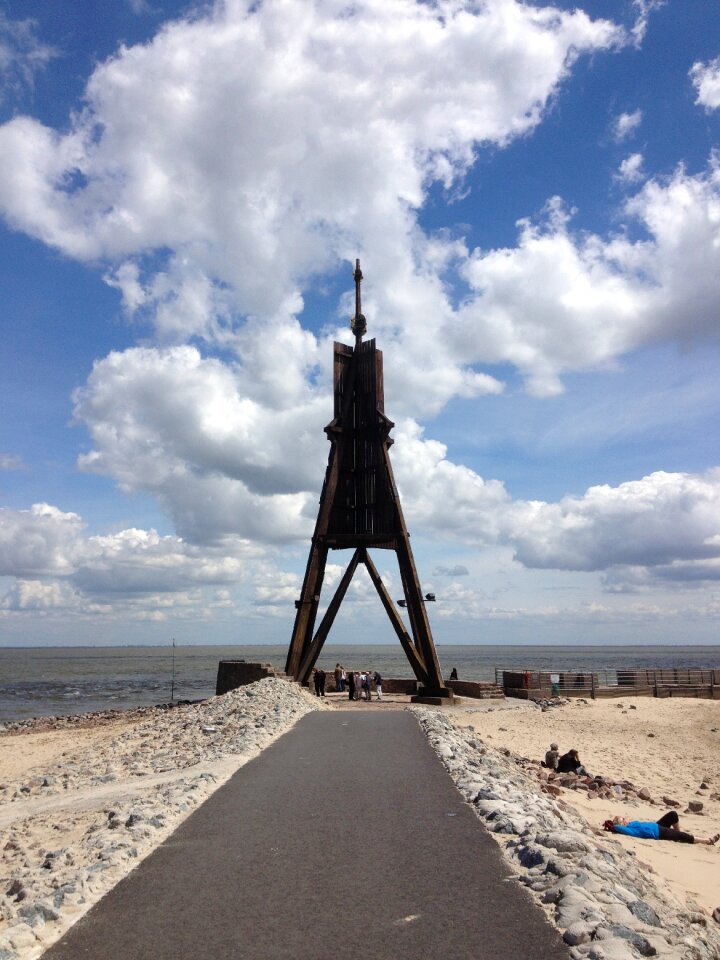 Cuxhaven kugelbake sky